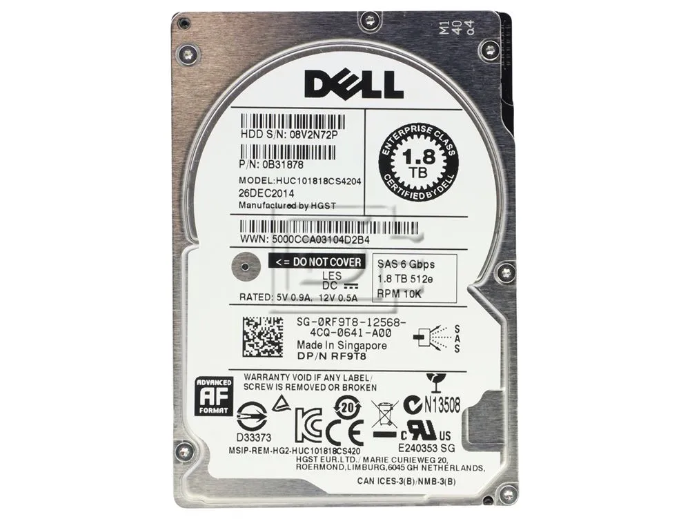 Dell Ultrastar C10K1800 1.8TB 10K SAS 2.5"