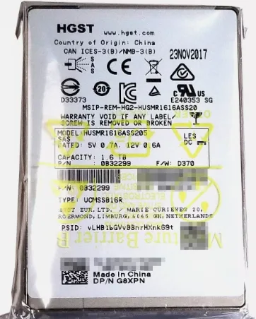 HGST Ultrastar SSD1600MR 1.6TB SAS SSD 2.5"