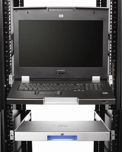 HP TFT7600 G2 Rack Console — Monitor 17" për Server