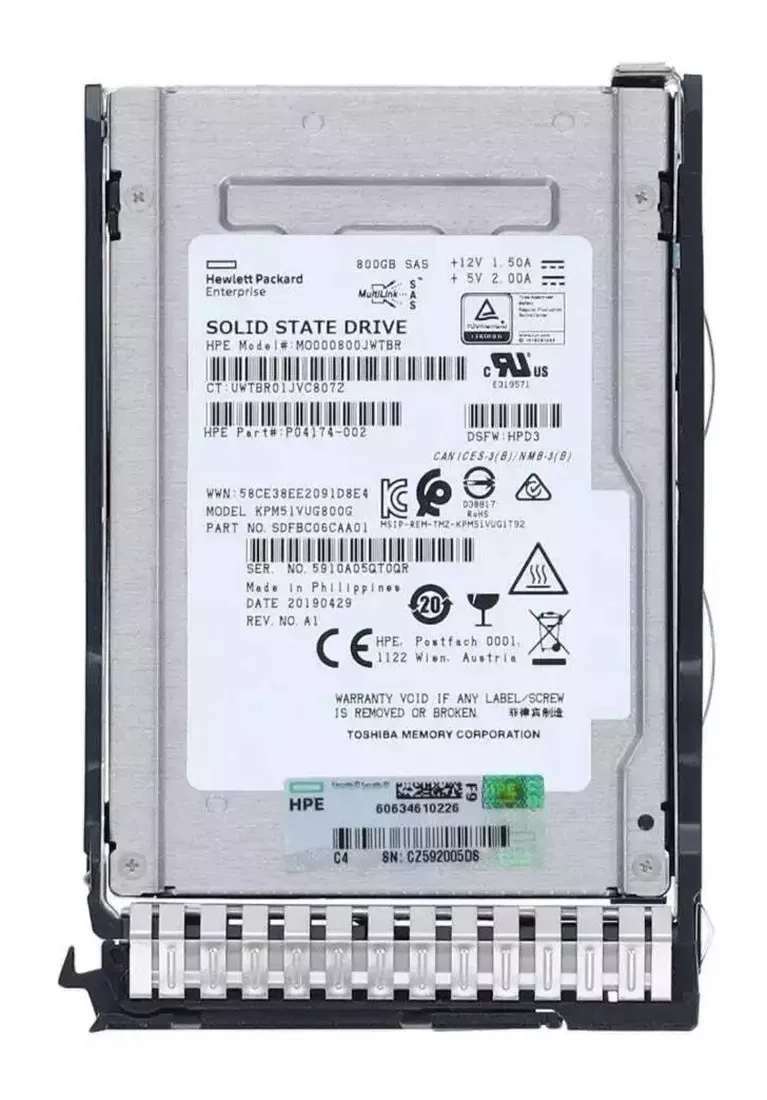 HPE MO000800JWTBR 800GB SAS SSD 2.5"