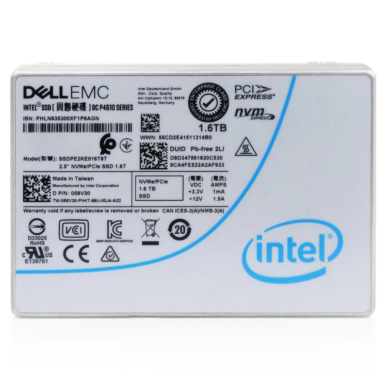 Intel DC P4610 1.6TB NVMe U.2 SSD 2.5"