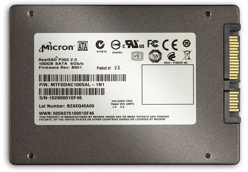 Micron RealSSD P300 100GB Enterprise SATA SSD 2.5"